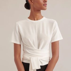 Modern Citizen Jude Short Sleeve Wrap Blouse